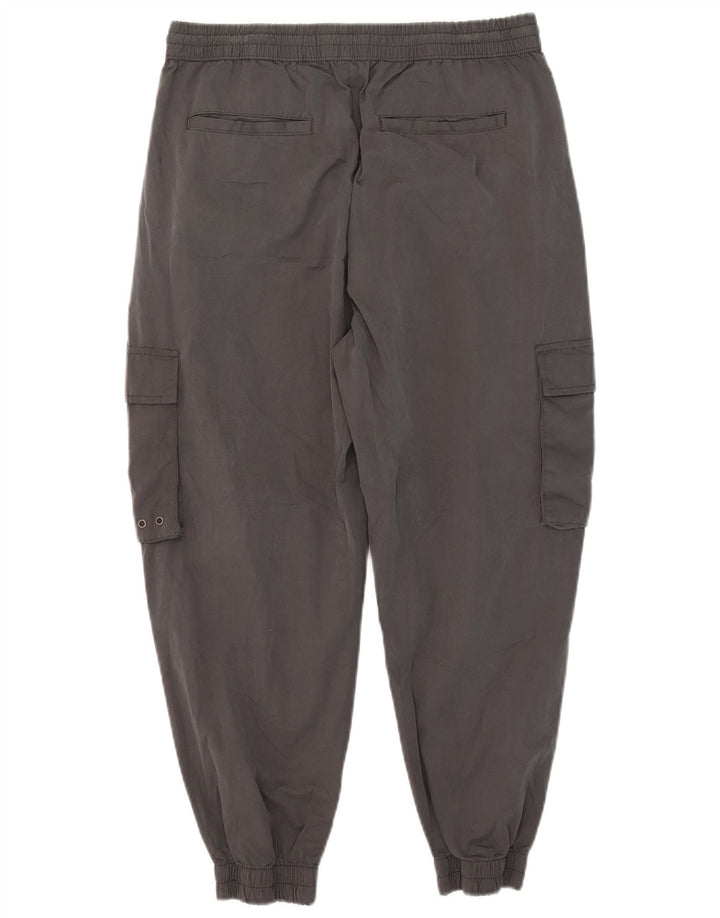 Zara Pantalon Cargo Crop Joggers Homme Large W32 L24 Gris Polyester