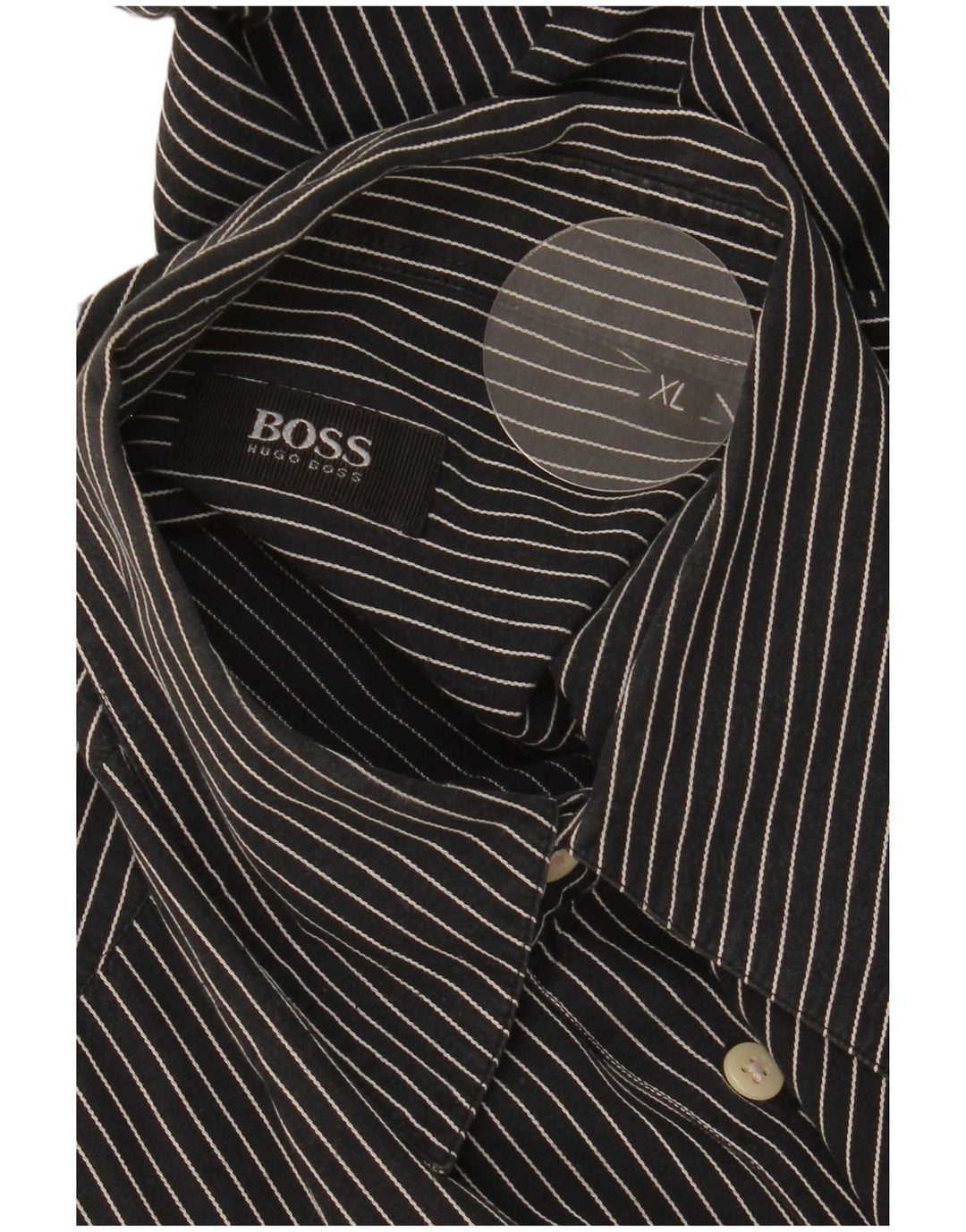 Hugo Boss Chemise Homme XL Bleu Marine Rayé