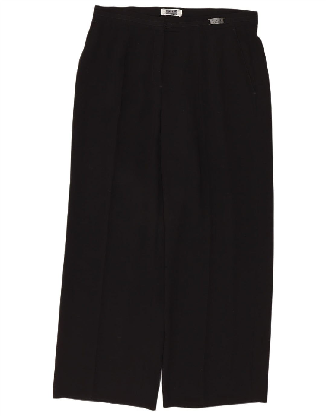 Perte by Krizia Pantalon Chino Droit Femme W32 L28 Noir Polyester