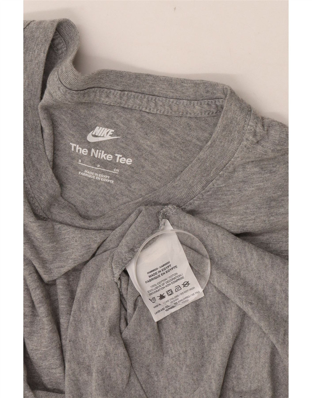 Nike Haut graphique à manches longues pour homme Petit coton moucheté gris