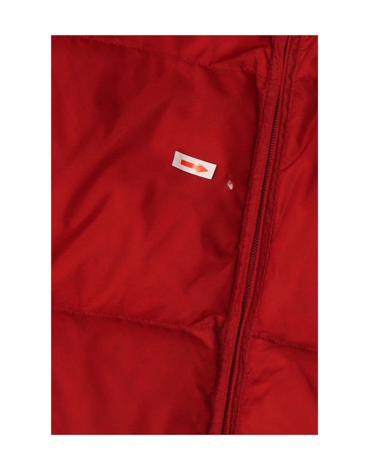 Gap Gilet rembourré pour homme UK 40 Large Rouge Nylon