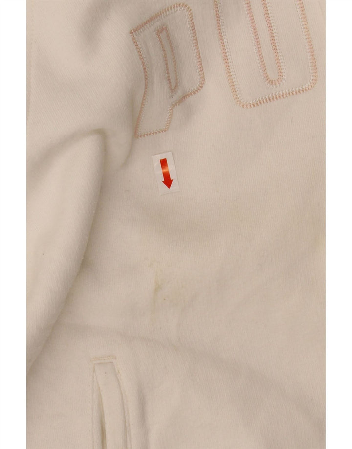 PUMA Veste de survêtement graphique pour femme UK 14 Medium Blanc