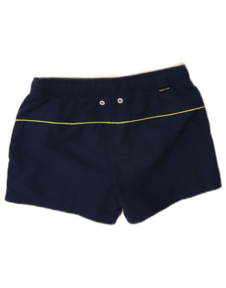 Benetton Short de Bain Garçon 10-11 Ans XL Bleu Polyester
