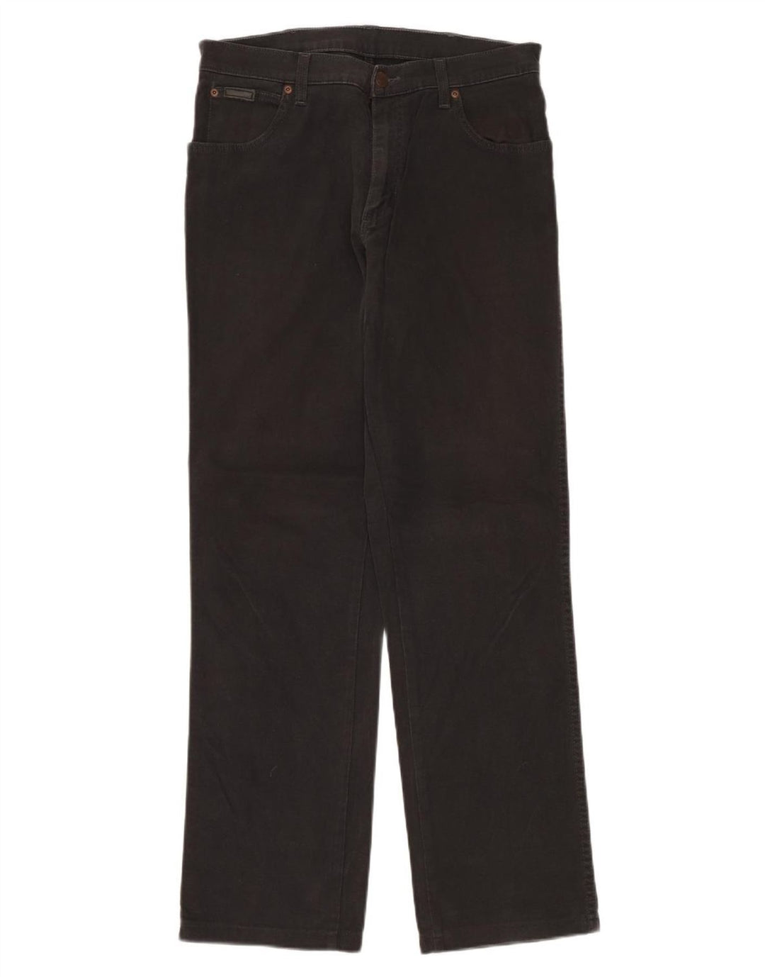 Wrangler Jean droit extensible Texas W33 L32 pour homme en coton noir