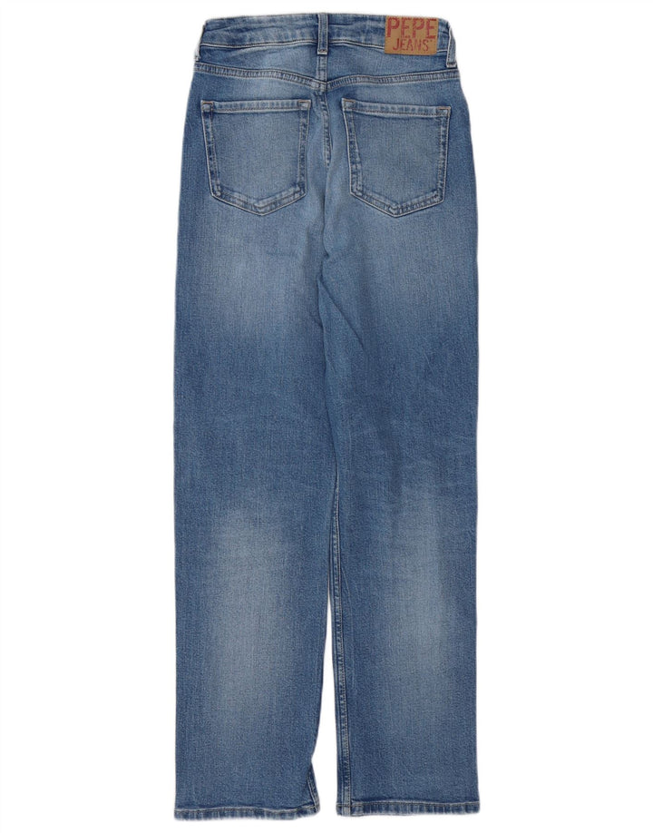 PEPE JEANS Jean droit femme W25 L28 bleu coton