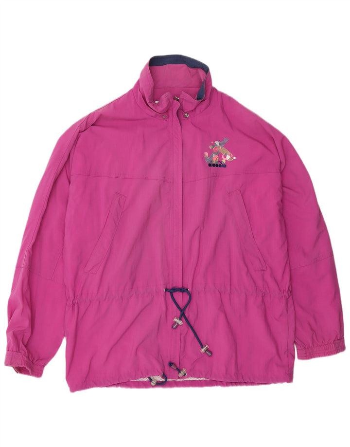 Diadora Veste de survêtement surdimensionnée pour femme UK 14 Violet moyen Polyamide