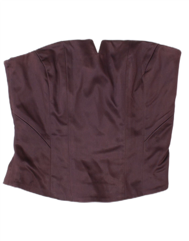 COAST Haut Corset Femme UK 12 Acétate Violet Moyen