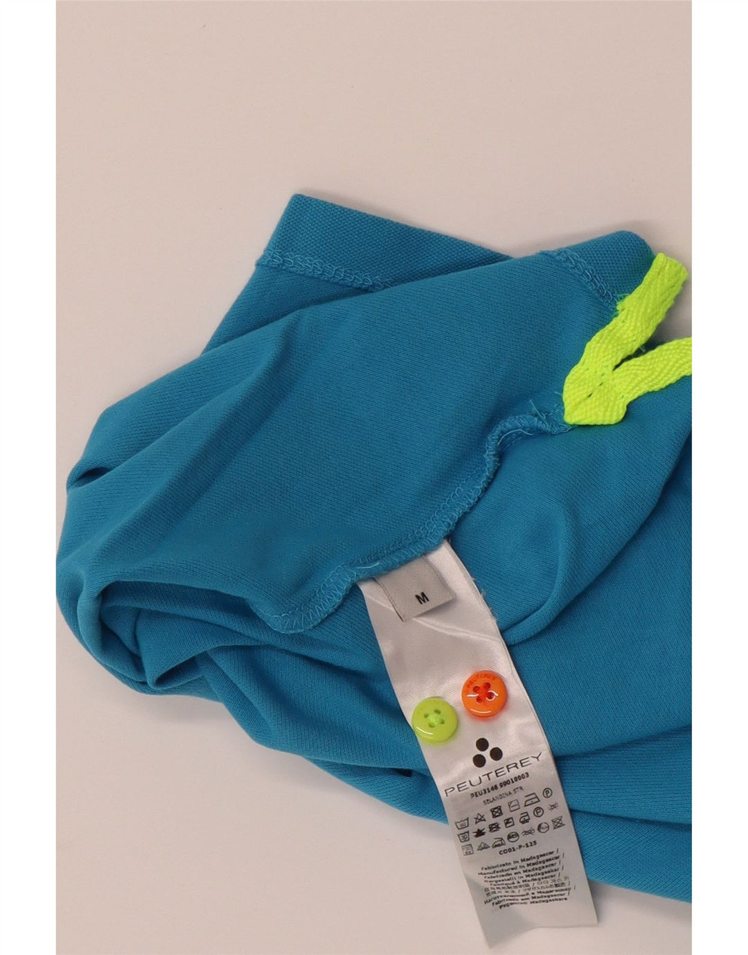 PEUTEREY Polo Homme Bleu Moyen Coton