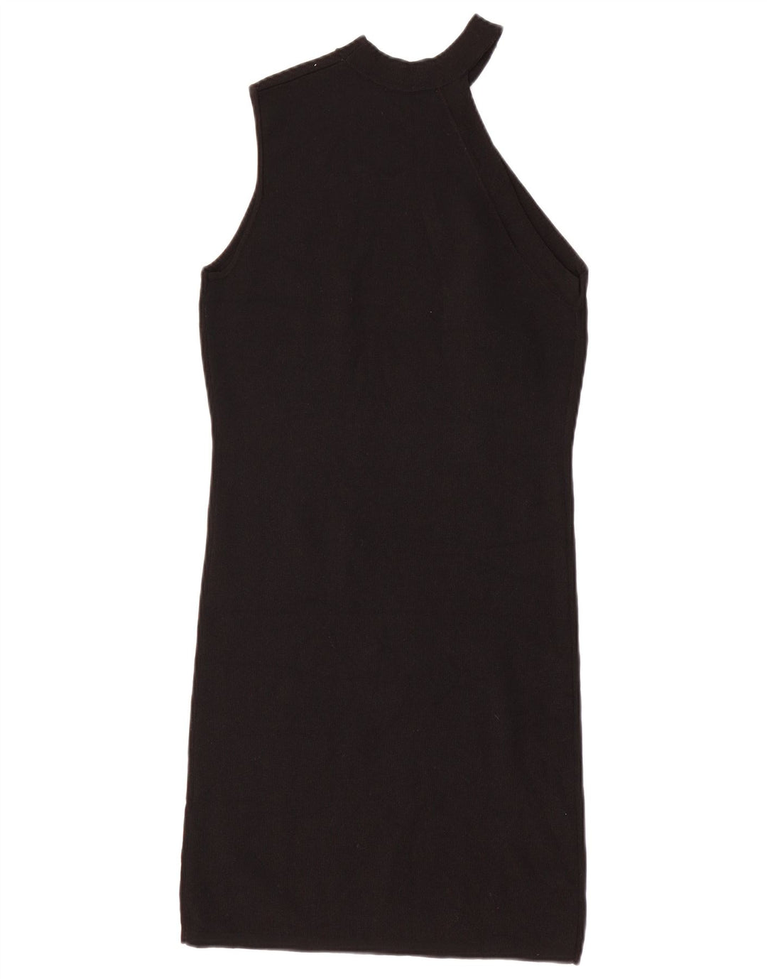 Zara Robe moulante à une épaule pour femme UK 12 Noir moyen