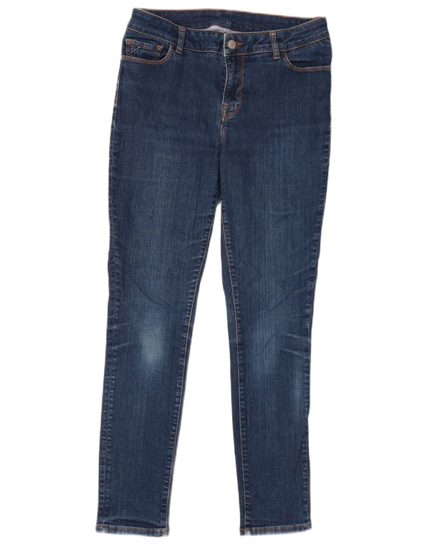 Crew Clothing Jean skinny pour femme UK 12 Medium W30 L28 Bleu marine Coton