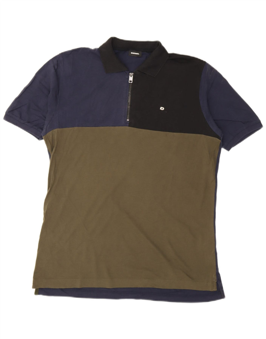 Diesel Polo XL Homme Multicolore Colourblock Cotton
