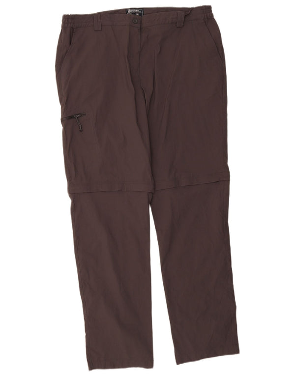 Mountain Warehouse Pantalon Chino Droit Femme UK 18 XL W36 L31 Gris