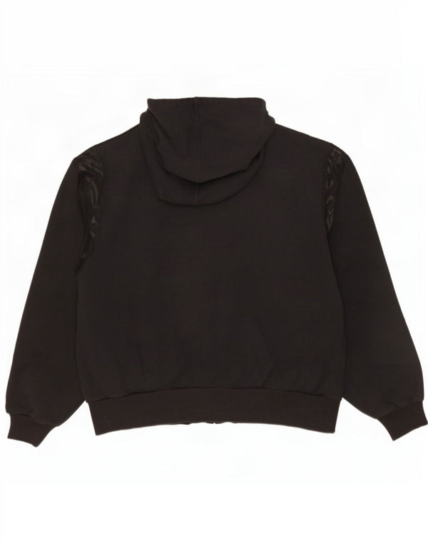 Puma Pull à capuche zippé pour femme UK 18 XL Coton imprimé animal noir