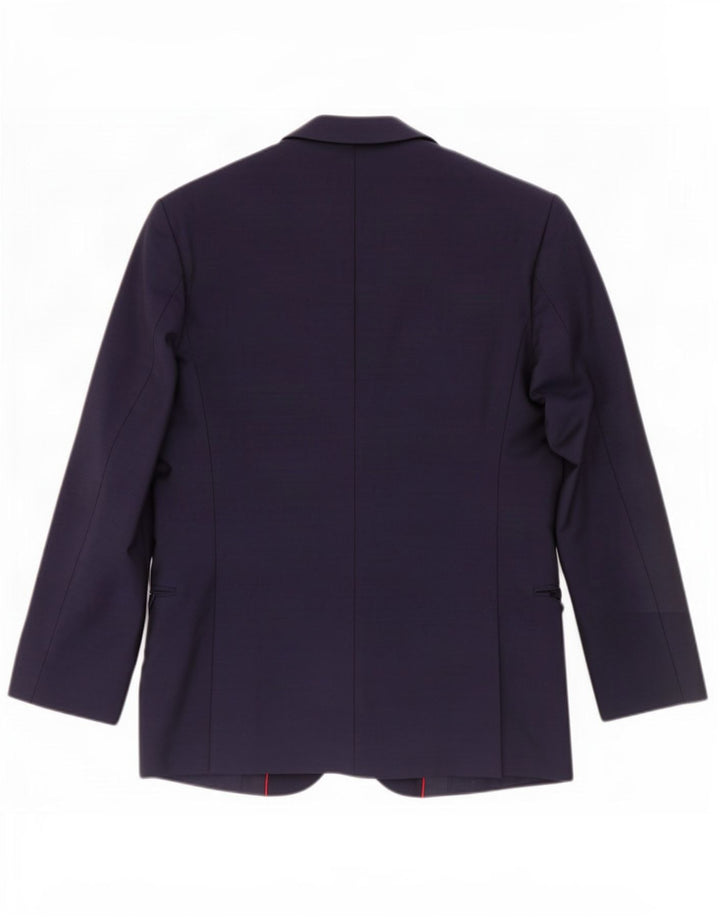 Hugo Boss Veste blazer à 2 boutons pour homme EU 48 Bleu marine moyen Laine