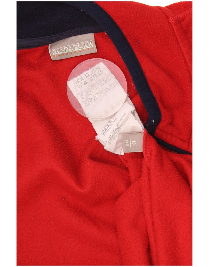 Napapijri Veste Polaire Graphique Garçon 9-10 ans Rouge Polyester