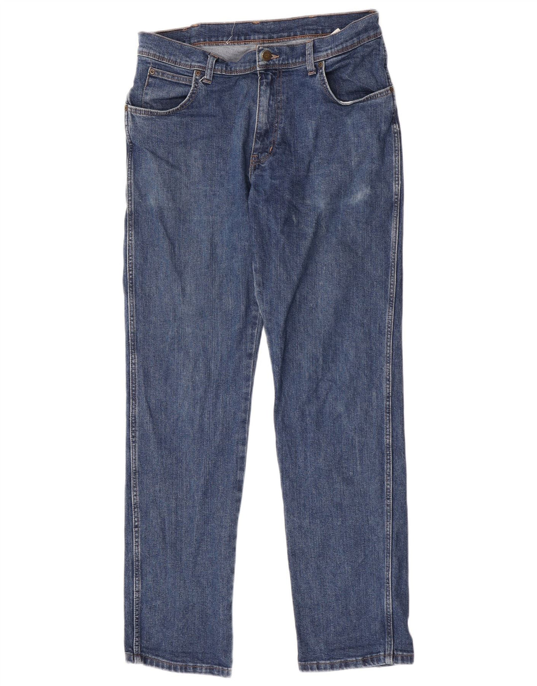 Wrangler Jean droit coupe régulière pour homme W34 L34 bleu coton