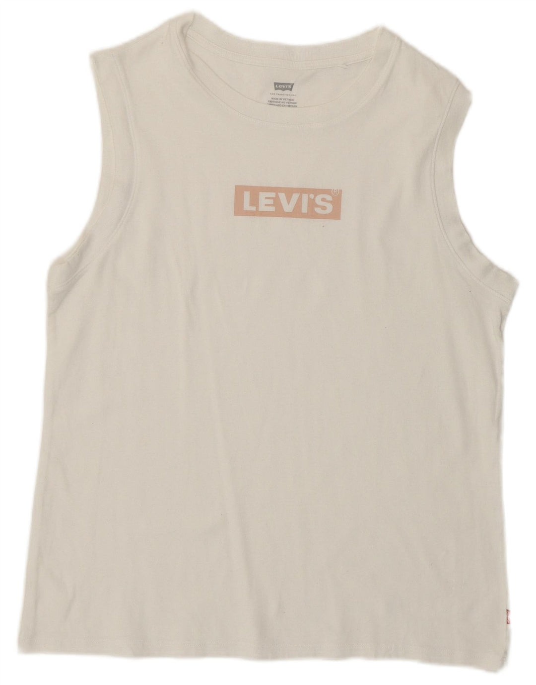 LEVI'S T-shirt graphique pour femme UK 12 Blanc moyen