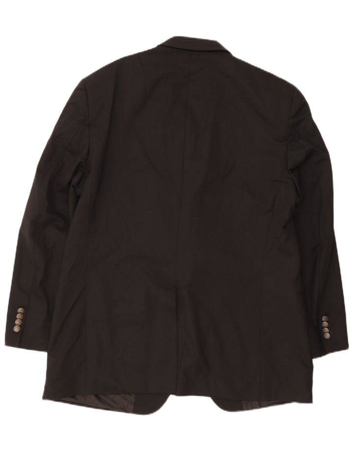 Brooks Brothers Veste blazer à 2 boutons pour homme UK 44 2XL Noir Laine Classique