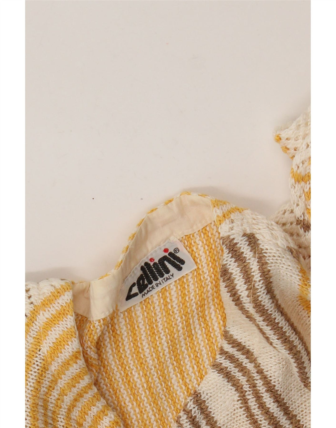 Cellini Cardigan pour femme UK 12 Medium Off White Rayé