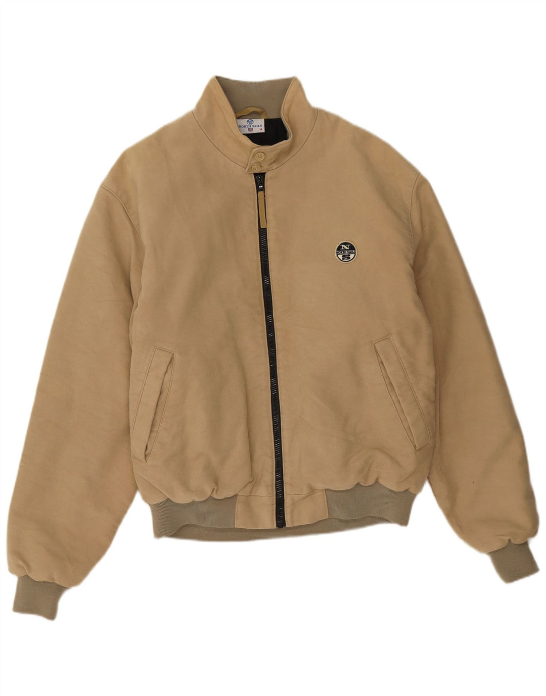 North Sails Veste Bomber Homme UK 38 Beige Moyen