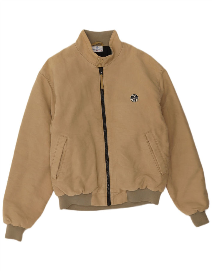North Sails Veste Bomber Homme UK 38 Beige Moyen