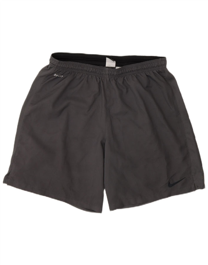 Nike Short de sport Dri Fit pour homme 2XL Gris Polyester