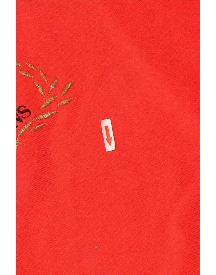Trussardi Jeans Pull Graphique Sweat-Shirt Rouge Moyen Coton Homme