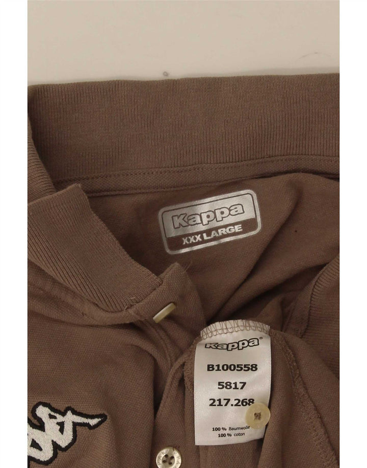 Kappa Polo Homme 3XL Marron Coton
