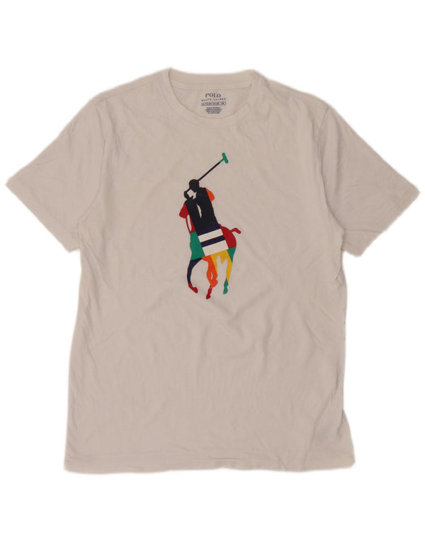 Polo Ralph Lauren T-shirt graphique pour garçon 15-16 ans XL Blanc Coton