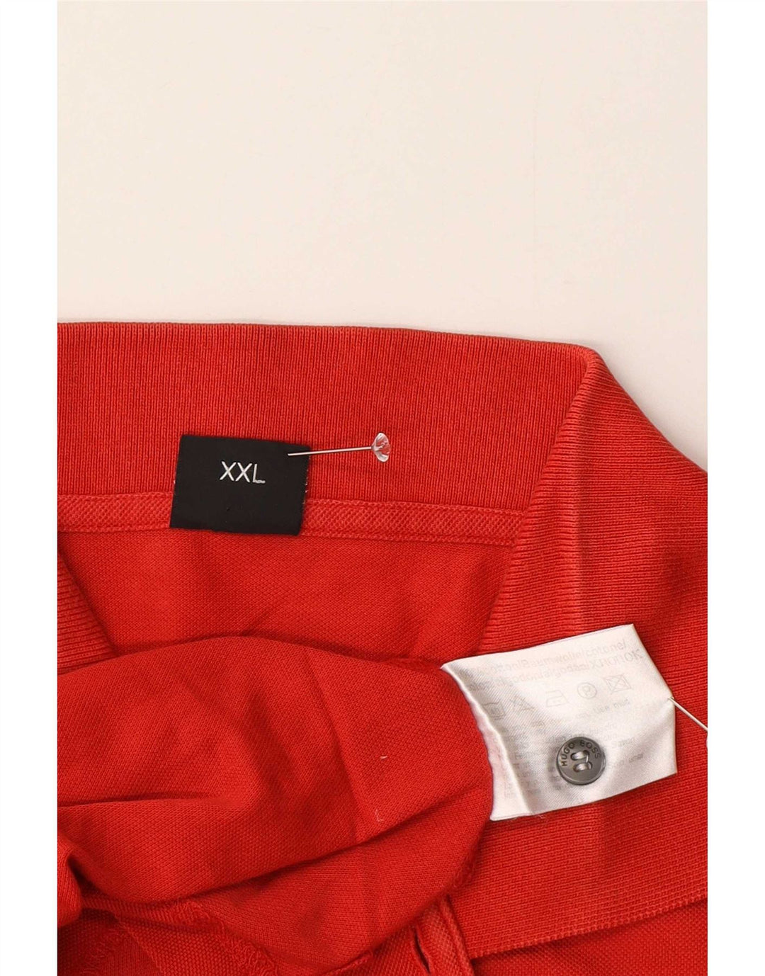 Hugo Boss Polo Homme 2XL Rouge Coton