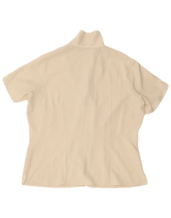Marks & Spencer Chemisier à manches courtes pour femme UK 16 Large Beige