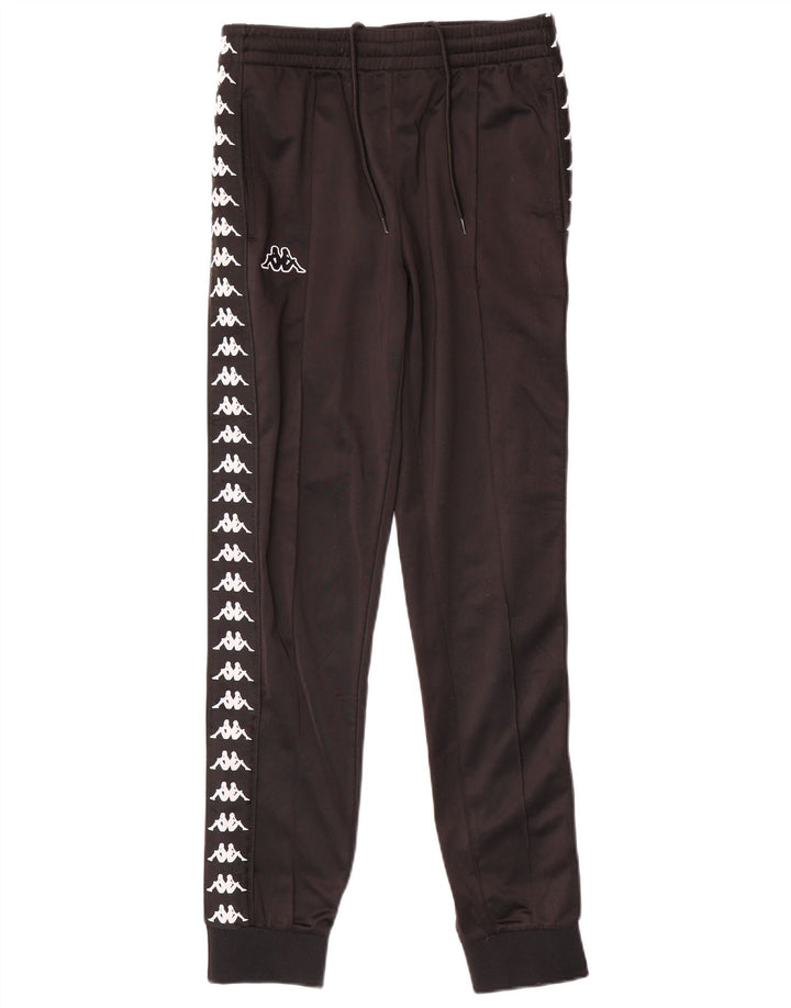 Kappa Pantalon de Survêtement Graphique Homme Joggers Petit Noir Polyester