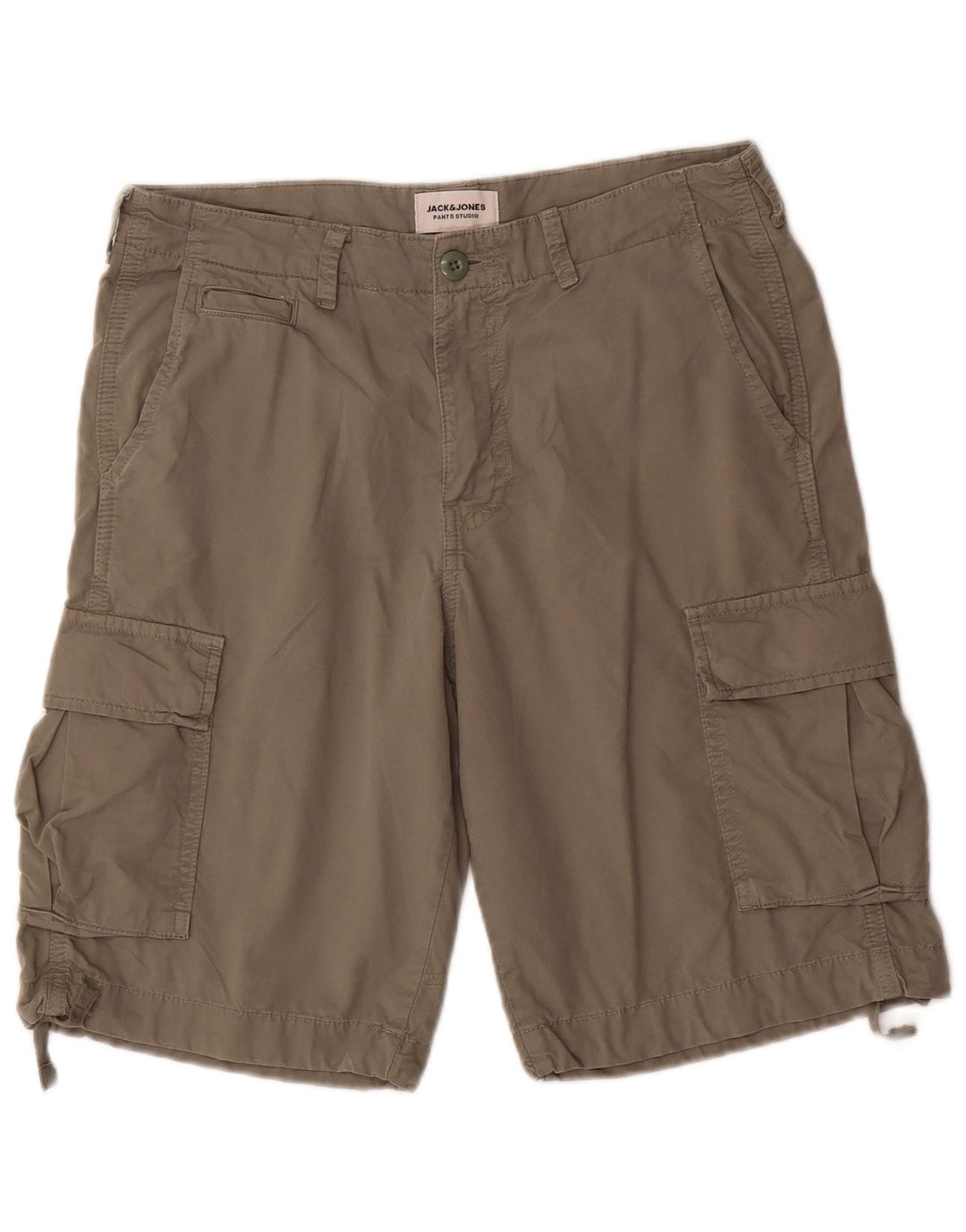 Jack & Jones Short Cargo Homme Petit W29 Kaki Coton