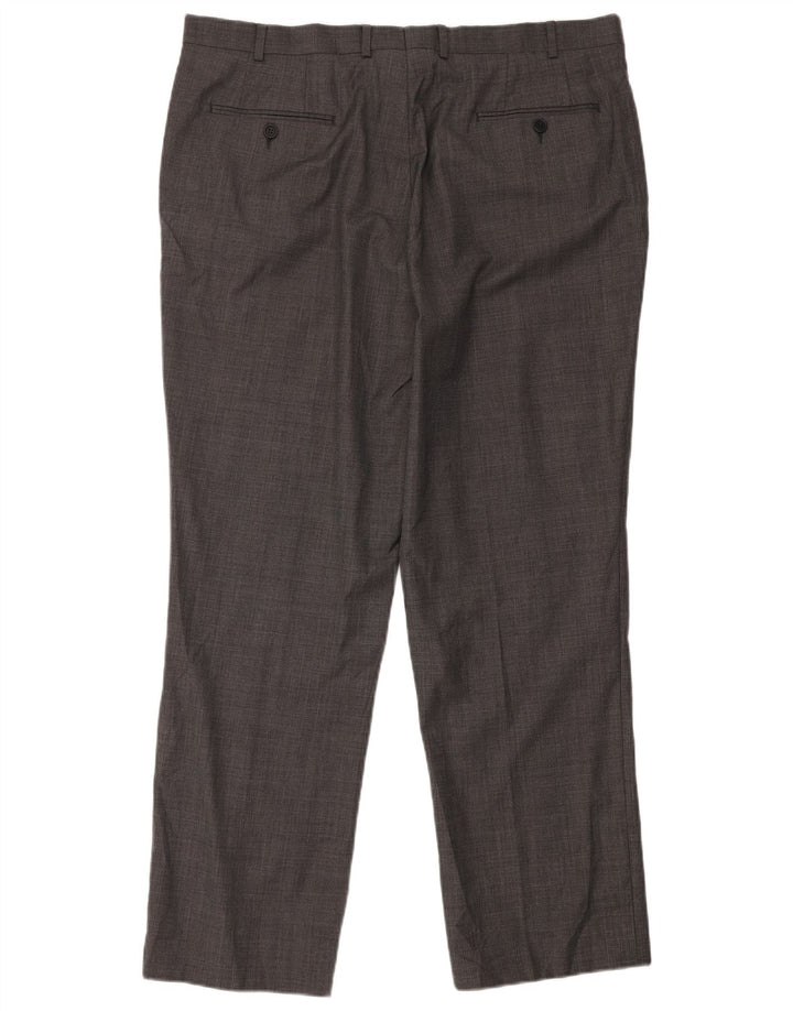 TED BAKER Pantalon de Costume Droit Homme W40 L32 Gris Laine