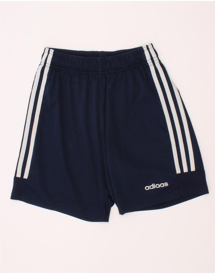 Adidas Short de Sport Garçon 11-12 Ans Bleu Marine Polyester