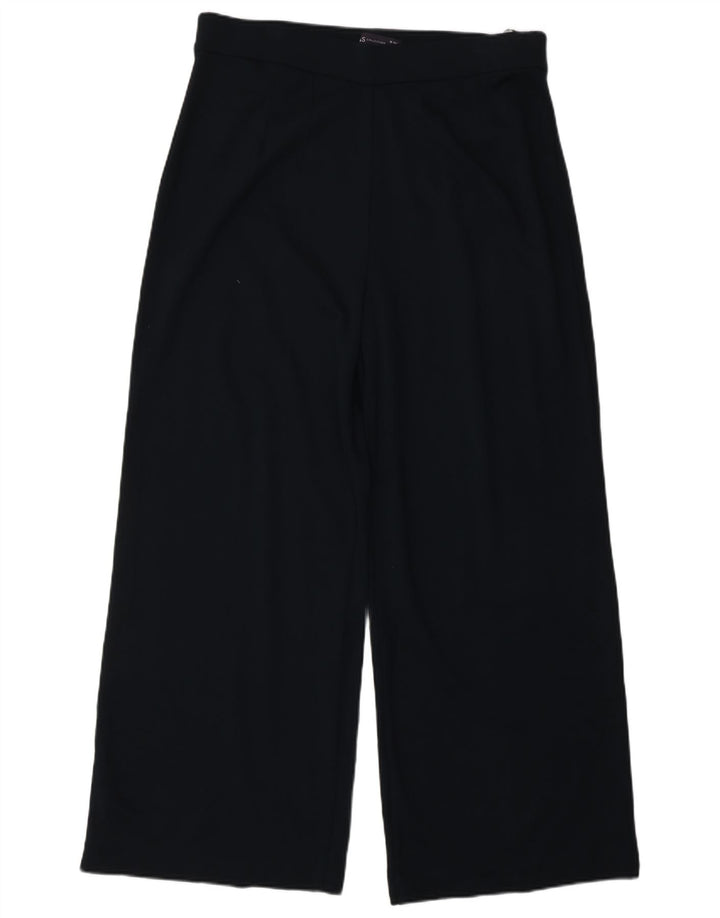 MARKS & SPENCER Pantalon décontracté pour femme UK 16 Large W33 L27 Bleu marine