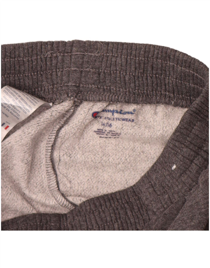 Champion Pantalon de Survêtement Garçon 14-15 ans Gris Coton
