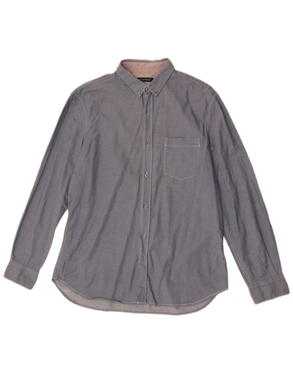 French Connection Chemise Homme Large Bleu Coton