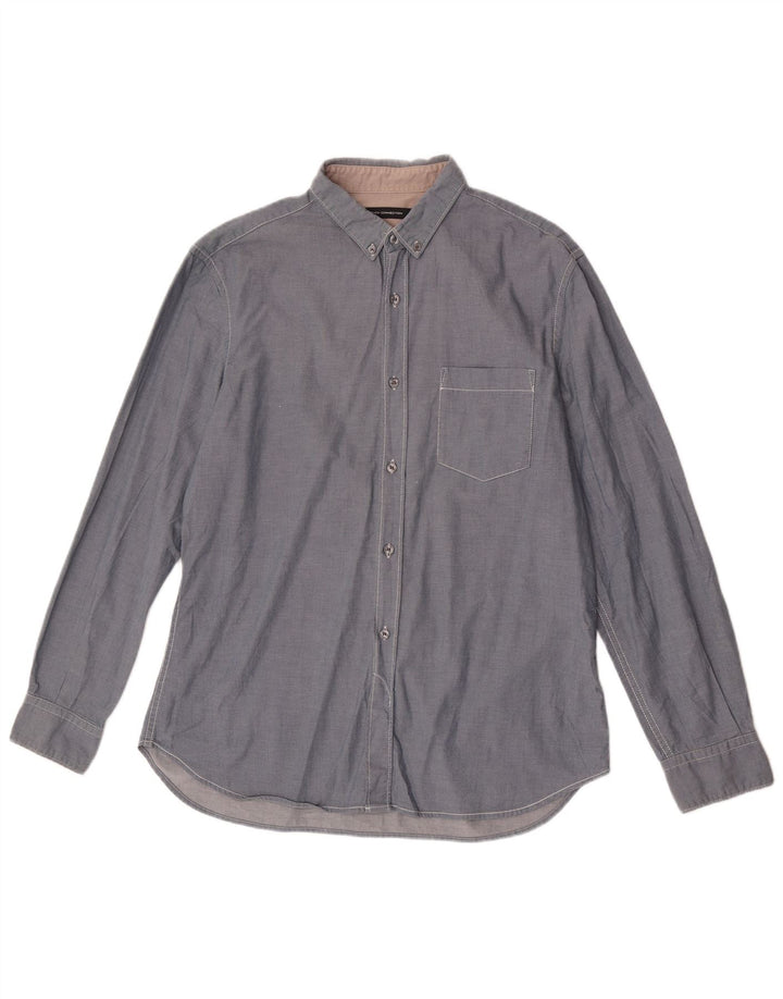 French Connection Chemise Homme Large Bleu Coton