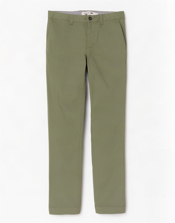 Lacoste Pantalon Chino Slim Fit Homme Taille 40 Moyen W32 L33 Coton Vert