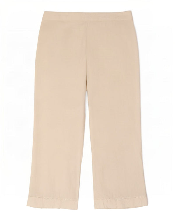 Marks & Spencer Pantalon décontracté à jambe large pour femme UK 20 2XL W38 L28 Blanc