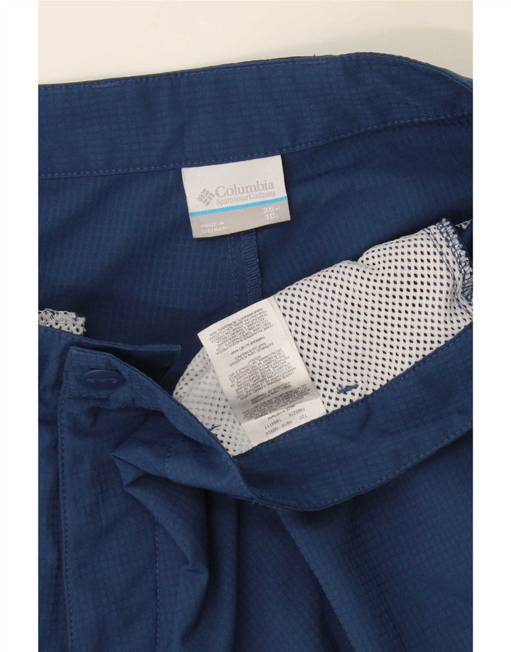 Columbia Short Cargo Homme W36 Large Bleu Marine à Carreaux Polyester