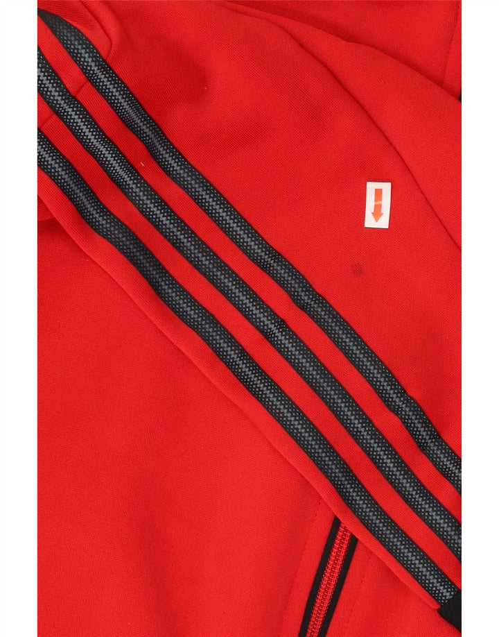 Adidas Hommes Climalite Survêtement Top Veste 2XL Rouge Polyester