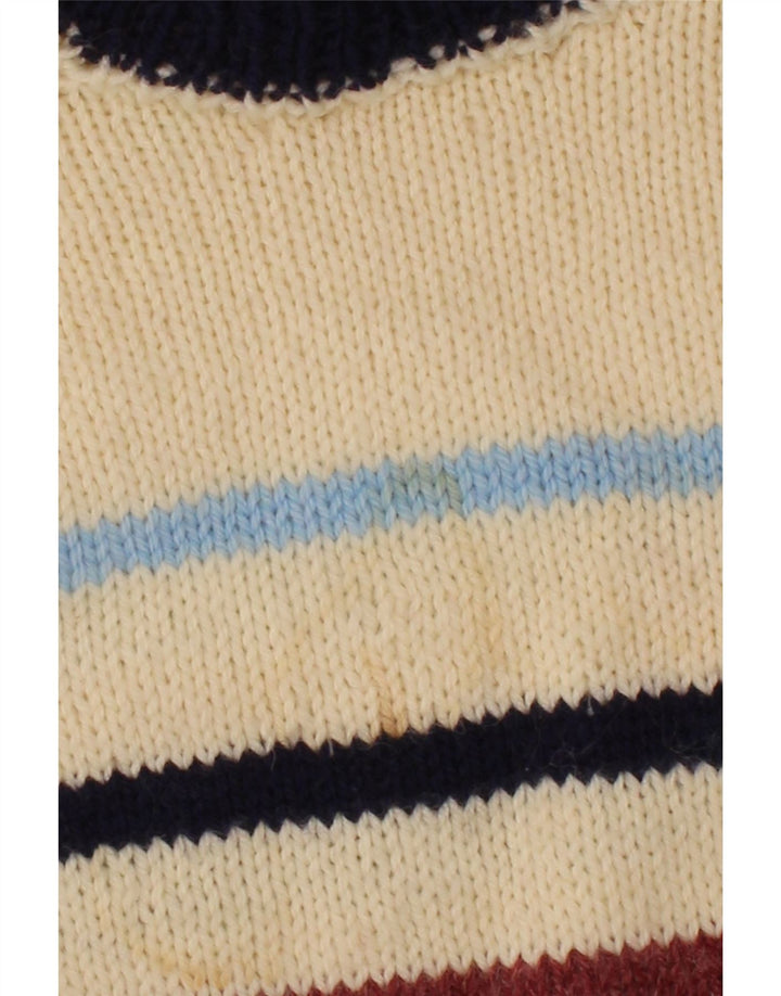 VINTAGE Womens Roll Neck Jumper Sweater UK 16 Large Multicoloured Vintage Vintage and Second-Hand Vintage from Messina Hembry 