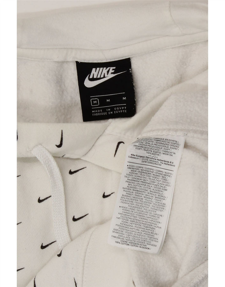 Nike Pull à capuche graphique en coton blanc moyen pour homme