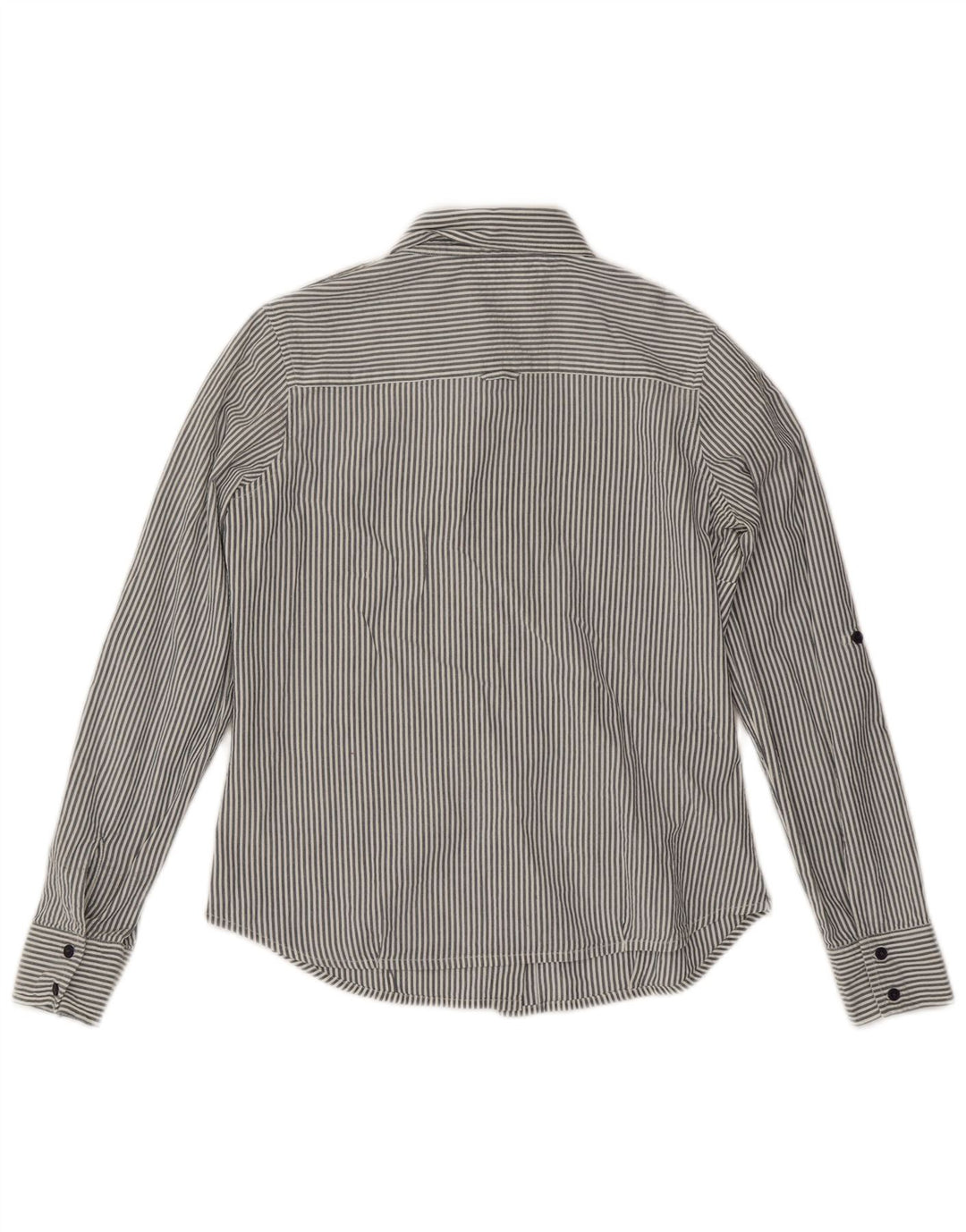 Carrera Chemise Femme UK 12 Gris Moyen Rayé