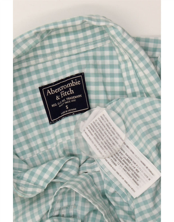 Abercrombie & Fitch Chemise homme Petit coton vichy vert