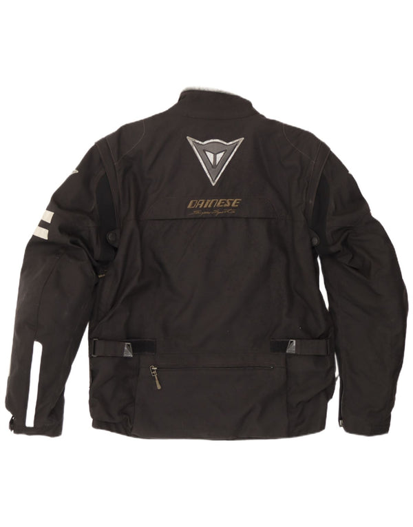 Dainese Mens Moto Racer Bomber Jacket Taille 50 Medium Noir Colourblock