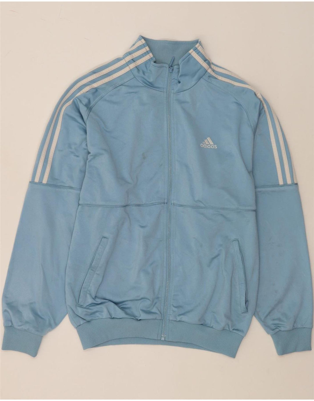 ADIDAS Veste de survêtement coupe ample pour homme UK 40/42 Bleu moyen Polyester