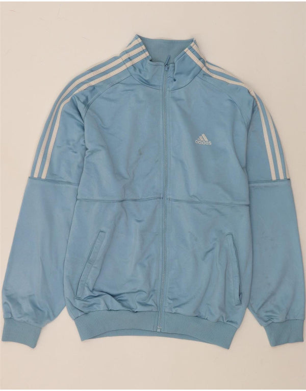 ADIDAS Veste de survêtement coupe ample pour homme UK 40/42 Bleu moyen Polyester